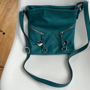 2000s teal Maurice’s women’s crossbody bag